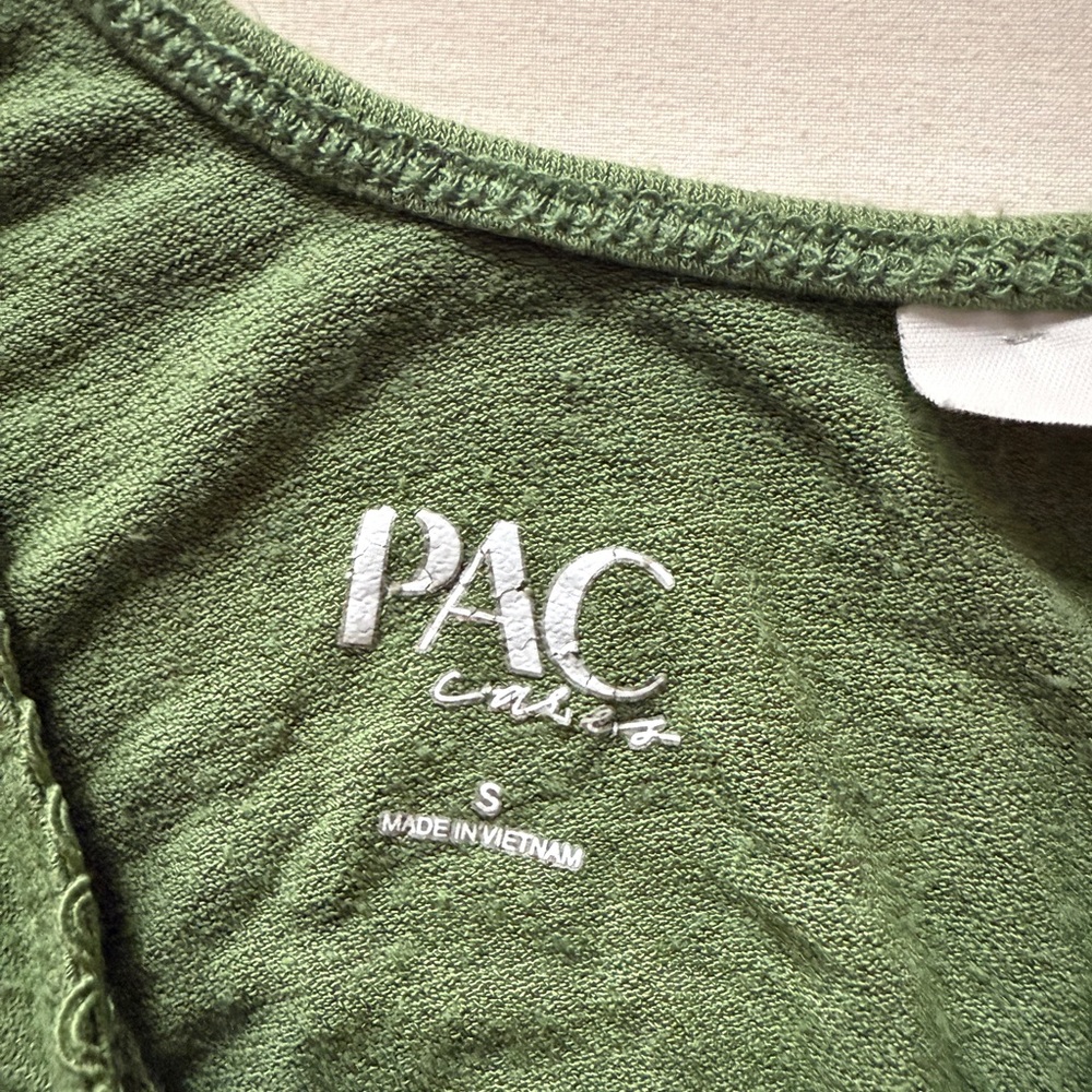 Green Ruched Cami - Picture 2 of 2